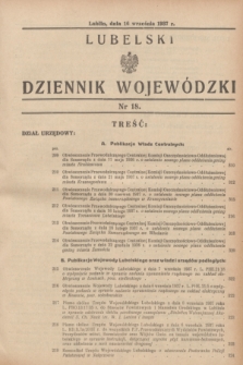 Lubelski Dziennik Wojewódzki. [R.18], nr 18 (16 września 1937) + dod.