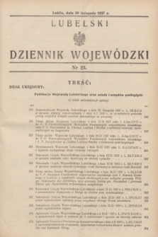 Lubelski Dziennik Wojewódzki. [R.18], nr 23 (30 listopada 1937)