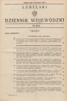 Lubelski Dziennik Wojewódzki. [R.18], nr 25 (31 grudnia 1937)