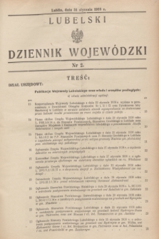 Lubelski Dziennik Wojewódzki. [R.19], nr 2 (31 stycznia 1938)