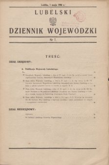 Lubelski Dziennik Wojewódzki. 1946, nr 7 (1 maja)