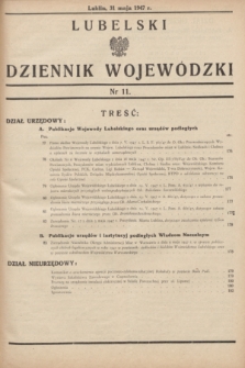 Lubelski Dziennik Wojewódzki. 1947, nr 11 (31 maja)