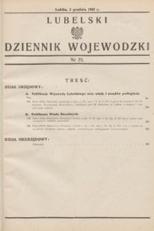 Lubelski Dziennik Wojewódzki. 1947, nr 25 (2 grudnia)