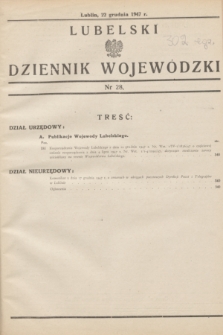 Lubelski Dziennik Wojewódzki. 1947, nr 28 (22 grudnia)