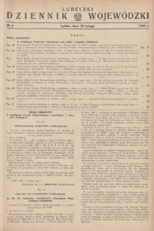 Lubelski Dziennik Wojewódzki. 1949, nr 6 (28 lutego)
