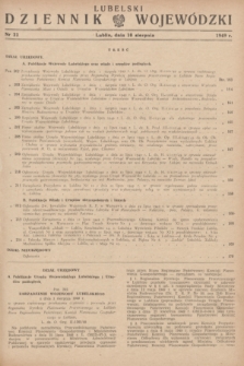 Lubelski Dziennik Wojewódzki. 1949, nr 22 (10 sierpnia)