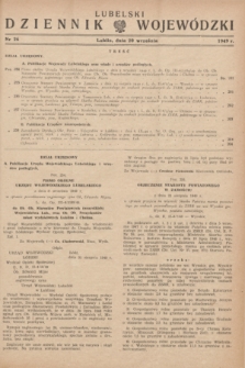 Lubelski Dziennik Wojewódzki. 1949, nr 26 (20 września)