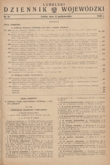 Lubelski Dziennik Wojewódzki. 1949, nr 28 (15 października)