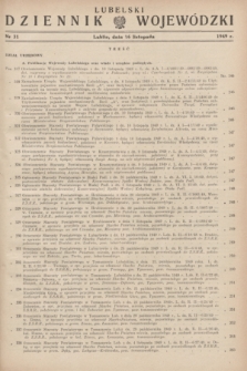 Lubelski Dziennik Wojewódzki. 1949, nr 31 (16 listopada)