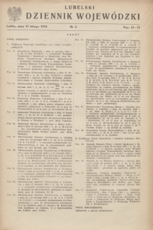 Lubelski Dziennik Wojewódzki. 1950, nr 4 (15 lutego)