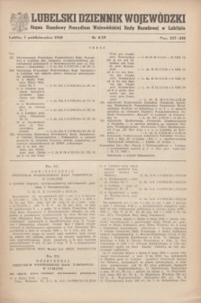 Lubelski Dziennik Wojewódzki : organ urzędowy Prezydium Wojewódzkiej Rady Narodowej w Lublinie. 1950, nr 8 (1 października) = nr 19