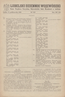 Lubelski Dziennik Wojewódzki : organ urzędowy Prezydium Wojewódzkiej Rady Narodowej w Lublinie. 1950, nr 9 (15 października) = nr 20