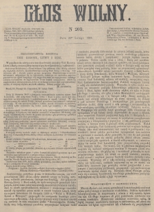 Głos Wolny. 1869, nr 203