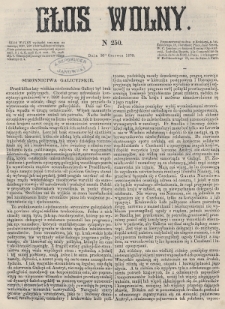 Głos Wolny. 1870, nr 250