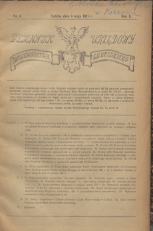 Dziennik Urzędowy Województwa Lubelskiego. R.2, nr 4 (8 maja 1921)