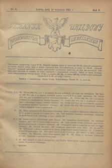 Dziennik Urzędowy Województwa Lubelskiego. R.2, nr 8 (24 września 1921)