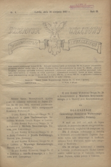 Dziennik Urzędowy Województwa Lubelskiego. R.3, nr 9 (29 sierpnia 1922)