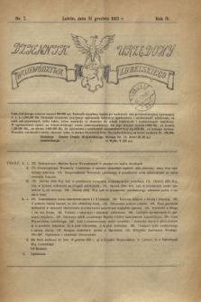 Dziennik Urzędowy Województwa Lubelskiego. R.4, nr 7 (31 grudnia 1923)