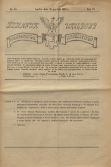 Dziennik Urzędowy Województwa Lubelskiego. R.6, nr 13 (29 grudnia 1925)