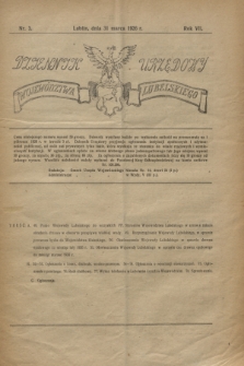 Dziennik Urzędowy Województwa Lubelskiego. R.7, nr 3 (31 marca 1926)
