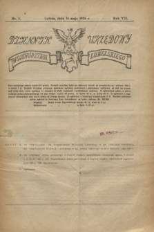 Dziennik Urzędowy Województwa Lubelskiego. R.7, nr 5 (31 maja 1926)