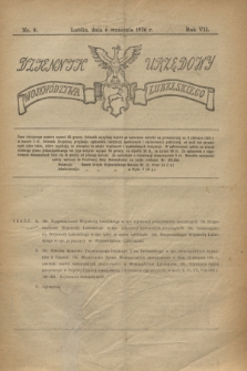 Dziennik Urzędowy Województwa Lubelskiego. R.7, nr 9 (6 września 1926)