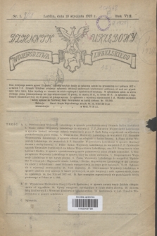 Dziennik Urzędowy Województwa Lubelskiego. R.8, nr 1 (18 stycznia 1927)