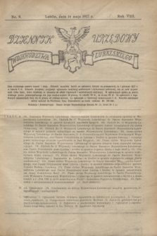 Dziennik Urzędowy Województwa Lubelskiego. R.8, nr 9 (16 maja 1927)