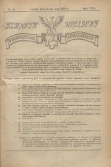 Dziennik Urzędowy Województwa Lubelskiego. R.8, nr 11 (28 czerwca 1927) + wkładka