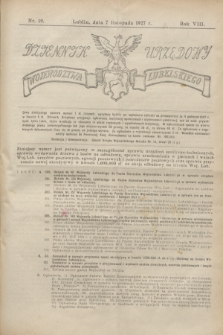 Dziennik Urzędowy Województwa Lubelskiego. R.8, nr 19 (7 listopada 1927)