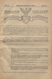 Dziennik Urzędowy Województwa Lubelskiego. R.9, nr 2 (16 stycznia 1928)
