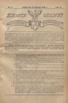 Dziennik Urzędowy Województwa Lubelskiego. R.9, nr 4 (31 stycznia 1928)