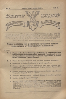 Dziennik Urzędowy Województwa Lubelskiego. R.9, nr 8 (6 marca 1928)