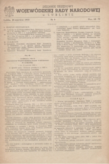 Dziennik Urzędowy Wojewódzkiej Rady Narodowej w Lublinie. 1952, nr 9 (23 czerwca)