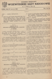 Dziennik Urzędowy Wojewódzkiej Rady Narodowej w Lublinie. 1955, nr 5 (10 czerwca)