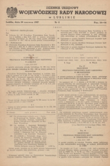 Dziennik Urzędowy Wojewódzkiej Rady Narodowej w Lublinie. 1957, nr 5 (10 czerwca)