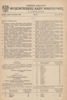 Dziennik Urzędowy Wojewódzkiej Rady Narodowej w Lublinie. 1957, nr 10 (5 grudnia)