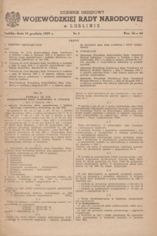 Dziennik Urzędowy Wojewódzkiej Rady Narodowej w Lublinie. 1959, nr 8 (10 grudnia)