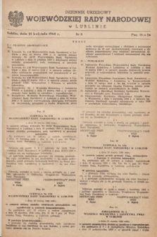 Dziennik Urzędowy Wojewódzkiej Rady Narodowej w Lublinie. 1960, nr 3 (23 kwietnia)