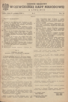Dziennik Urzędowy Wojewódzkiej Rady Narodowej w Lublinie. 1960, nr 8 (15 grudnia)