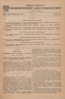 Dziennik Urzędowy Wojewódzkiej Rady Narodowej w Lublinie. 1963, nr 8 (25 listopada)