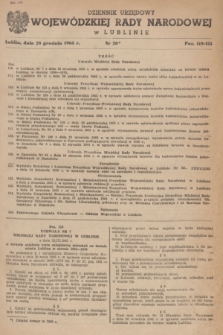 Dziennik Urzędowy Wojewódzkiej Rady Narodowej w Lublinie. 1965, nr 20 (28 grudnia)