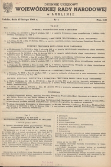 Dziennik Urzędowy Wojewódzkiej Rady Narodowej w Lublinie. 1968, nr 1 (15 lutego)