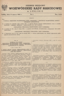 Dziennik Urzędowy Wojewódzkiej Rady Narodowej w Lublinie. 1968, nr 2 (11 marca)