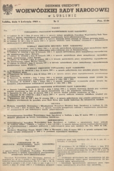 Dziennik Urzędowy Wojewódzkiej Rady Narodowej w Lublinie. 1968, nr 3 (8 kwietnia)