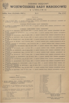 Dziennik Urzędowy Wojewódzkiej Rady Narodowej w Lublinie. 1969, nr 3 (4 kwietnia)