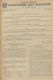 Dziennik Urzędowy Wojewódzkiej Rady Narodowej w Lublinie. 1969, nr 7 (24 maja)