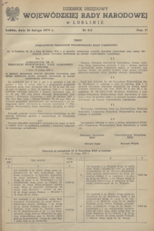 Dziennik Urzędowy Wojewódzkiej Rady Narodowej w Lublinie. 1970, nr 2/3 (24 lutego)