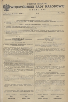 Dziennik Urzędowy Wojewódzkiej Rady Narodowej w Lublinie. 1970, nr 5 (31 marca)