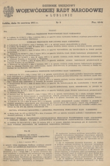 Dziennik Urzędowy Wojewódzkiej Rady Narodowej w Lublinie. 1971, nr 8 (24 czerwca)